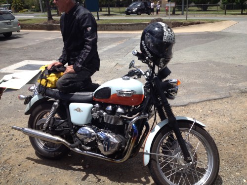 Graeme's sweet, sweet 2009, Bonneville 50th special edition. 1 of 650 made
